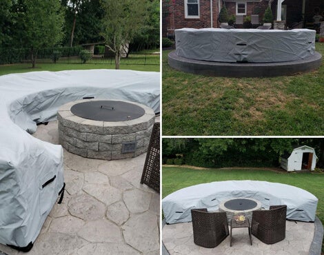 curved sofa cover